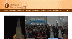 Desktop Screenshot of diocesedesetelagoas.com.br