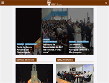 Tablet Screenshot of diocesedesetelagoas.com.br